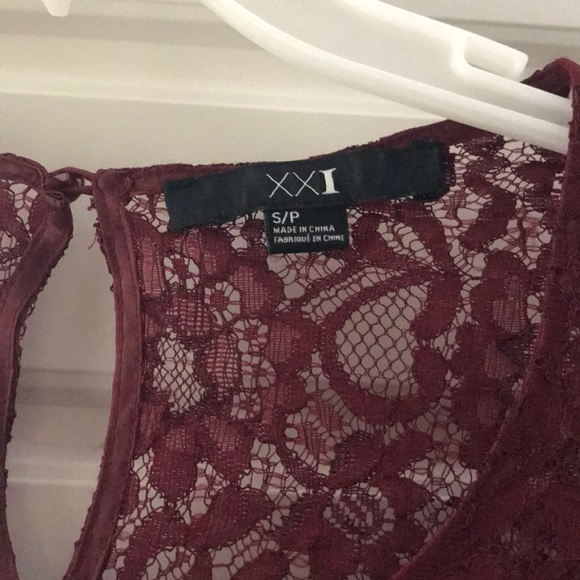 Forever 21 Lacey 3/4 sleeve blouse - Picture 2 of 3